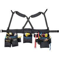 Carpenter's Tool Belt, Polyester, Black Kelford