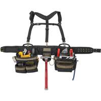 Deluxe Tool Belt, Polyester, Black Kelford
