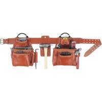 Deluxe Tool Belt Combo, Leather, Tan Kelford