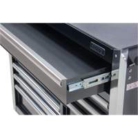 Industrial Tool Cart, 11 Drawers, 41" W x 18-3/4" D x 39-1/3" H, Black Kelford