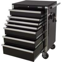 Heavy-Duty Tool Cart, 7 Drawers, 28" W x 22" D x 42-3/8" H, Black TER069 | Kelford