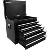 Truck Tool Box, 27" W, 5 Drawers, Black Kelford