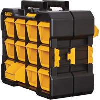Organisateur Flip-Bin, 3-7/8" la x 17-3/4" p x 13-7/8" h, Noir/Jaune Kelford