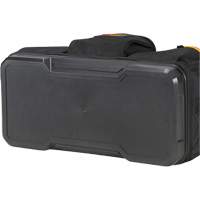 Molded Base Big-Mouth Tote Tool Bag, Ballistic Polyester, 23 Pockets, Black/Blue Kelford