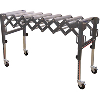 Extendable & Flexible Conveyor Roller Tables, 20" W x 52" L, 300 lbs. per lin. Ft. Capacity TEX194 | Kelford
