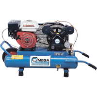 Contractor Series Air Compressors, Gas, 6.6 Gal. (8 US Gal), 125 PSI Kelford