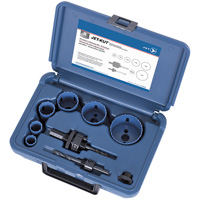 Premium Plumber's Holesaw Kit, 8 Pieces Kelford