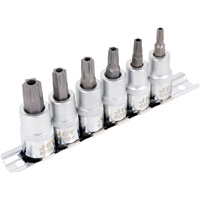 Jeu de douilles &agrave; embout inviolables SS386TB, Torx inviolable, Prise 3/8", 6 mr Kelford