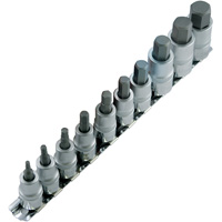 Jeu de douilles m&eacute;triques HSW3812-10M, Hexagonale, Prise 1/2"/3/8", 10 mr Kelford