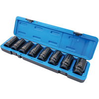 Jeu de douilles SAE &agrave; 6 pans PS834D, 8 Mcx, Chocs, Prise de 3/4", Profond Kelford