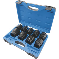 Jeu de douilles SAE &agrave; 6 pans PS901, 9 Mcx, Chocs, Prise de 1" Kelford