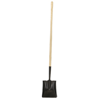 Square-Point Shovel, Wood, Tempered Steel Blade, Straight Handle, 49-1/2" Long TFX930 | Kelford
