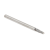 Solid Carbide Burrs - Taper Shape Radius End 14°, 1/8" Shank Kelford