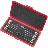 Tap & Die Sets with Production Hand Taps and Carbon Steel Round Adjustable Dies, 8 Pieces TGJ636 | Kelford