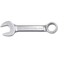 Fully Polished Stubby Combination Wrench, 12 Point, 3/8", Chrome Finish Kelford