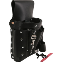 Extra-Capacity Tool Pouches, Multiple Tool Holder, Leather, 8 Pockets Kelford