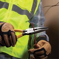 Long Nose With Side Cutter, 8-7/16" L Kelford