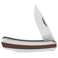 Pocket Knife with Drop Point Blade, 2-1/4" Blade, Stainless Steel Blade, Stainless Steel Handle Kelford
