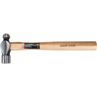 Ball Pein Hammer, 24 oz. Head Weight, Plain Face, Wood Handle TJZ041 | Kelford