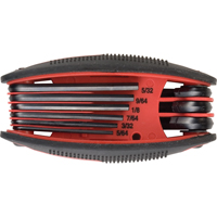Folding Hex Key Set, 9 Pcs., Imperial Kelford