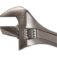 Adjustable Wrench, 10" L, 1-3/8" Max Width, Black TJZ102 | Kelford