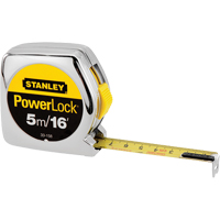 PowerLock&reg; Measuring Tape, 1"/16ths of an Inch x 16', 16th Milimeters Graduations Kelford