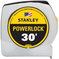 PowerLock&reg; Tape Measure, 1" x 30', Imperial Graduations Kelford