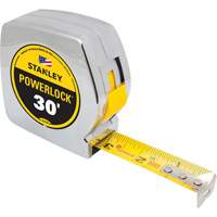 PowerLock&reg; Tape Measure, 1" x 30', Imperial Graduations Kelford