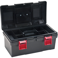 Heavy-Duty Tool Box, 17-1/2" W x 9-1/2" D x 8" H, Black TLV083 | Kelford