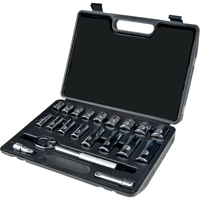 Jeu de douilles, 20 Mcx, Prise de 3/8", Profond Kelford