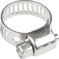 Hose Clamps - Stainless Steel Band & Screw, Min Dia. 1/5", Max Dia. 5/8" TLY283 | Kelford