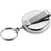 Porte-cl&eacute;s &agrave; d&eacute;vidoir The Original, Chrome, C&acirc;ble 24", Fixation Agrafe de ceinture Kelford