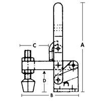 Vertical Hold-Down Clamps - 201 Series Kelford