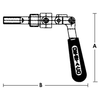 Straight Line Clamps - 601 Series, 5/8" (15.875 mm) Capacity, 100 lbs. Clamping Force Kelford