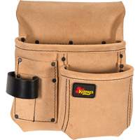 Half Carpenter Apron, Multiple Tool Holder, Leather, 4 Pockets Kelford