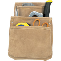 Drywall Pouches, Multiple Tool Holder, Leather, 3 Pockets Kelford