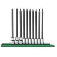 Jeu de douilles longues, Torx, Prise 1/4"/3/8", 10 mrcx Kelford