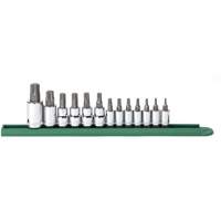 Jeu de douilles &agrave; embouts, Torx, Prise 1/2"/1/4"/3/8", 13 mrcx Kelford