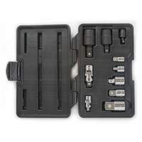 Jeu de douilles &agrave; joints et d'adaptateurs de douilles universelles 1/4", 3/8" et 1/2" &agrave; 10 pi&egrave;ces Kelford