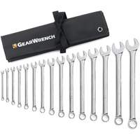 Jeu de cl&eacute;s longues &agrave; coupe &agrave; 12 pans avec pochette &agrave; outils roulable, Combinaison, 15 morceaux, Imp&eacute;rial Kelford