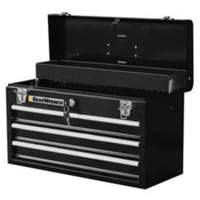 Portable Tool Box, 20" W, 3 Drawers, Black TPB061 | Kelford