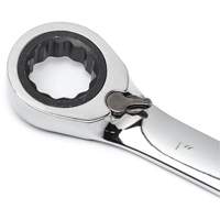 Jeu de cl&eacute;s &agrave; cliquets r&eacute;versibles SAE &agrave; 12 pans et 72 dents avec pochette &agrave; outils enroulable, Combinaison, 7 morceaux, Imp&eacute;rial Kelford