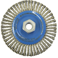 Wire Wheel Brushes, 5-7/8" Dia., 0.02" Fill, 5/8"-11 Arbor, Stainless Steel TT273 | Kelford
