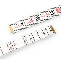 Red End&reg; Brick Mason Rule, 6' L, Wood, 1/16" Graduations Kelford