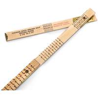 Red End&reg; Oversized Brick Mason Rule, 6' L, Wood, 1/16" Graduations Kelford