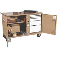StorageMaster<sup>®</sup> Heavy-Duty Rolling Work Bench, 54-1/4" W x 37-3/8" H x 26" D, 2600-2700 lbs. Capacity TTW263 | Kelford