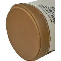 Leather-Bottom Bucket, 17" H, Canvas, White Kelford
