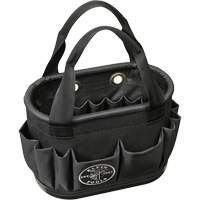 29-Pocket Hard-Body Aerial Bucket, 14" L x 10" H, Polyester, Black Kelford