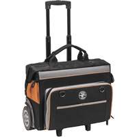 Sac &agrave; outils roulant Tradesman Pro, Polyester balistique, 24 pochettes, Noir/Orange Kelford
