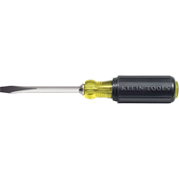 Heavy-Duty Slot Keystone Screwdriver, 1/4", 8-11/32" L, Cushion Grip Handle Kelford